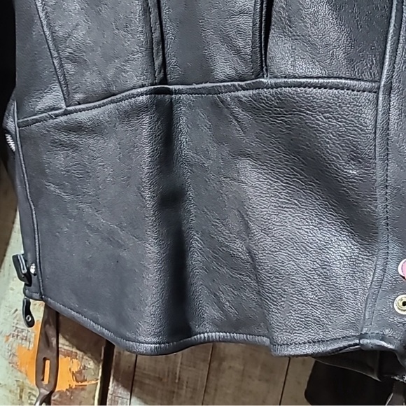 Tannery West Black leather Jacket. NWOT. XL Slimfit - Picture 7 of 10